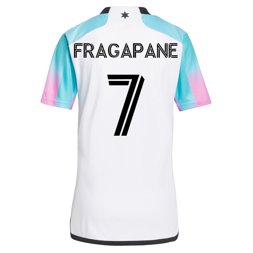 Dzieci Franco Fragapane #7 Biały Wyjazdowa Koszulka 2023/24 Koszulki Klubowe