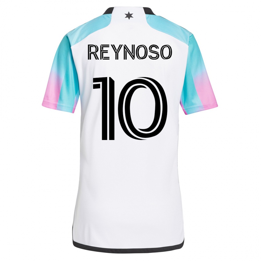 Dzieci Emanuel Reynoso #10 Biały Wyjazdowa Koszulka 2023/24 Koszulki Klubowe