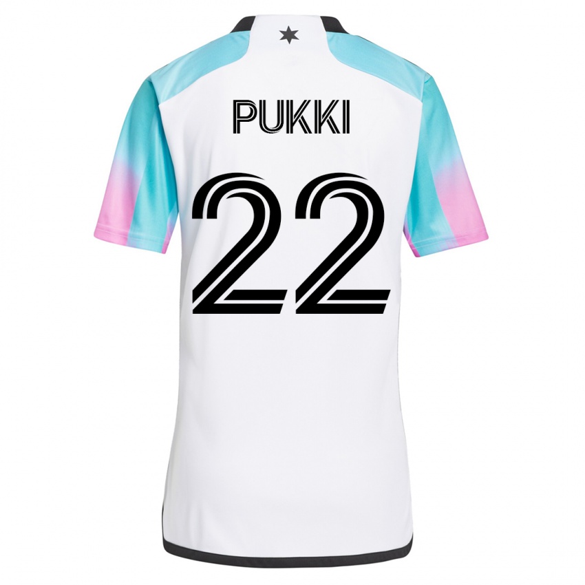 Dzieci Teemu Pukki #22 Biały Wyjazdowa Koszulka 2023/24 Koszulki Klubowe