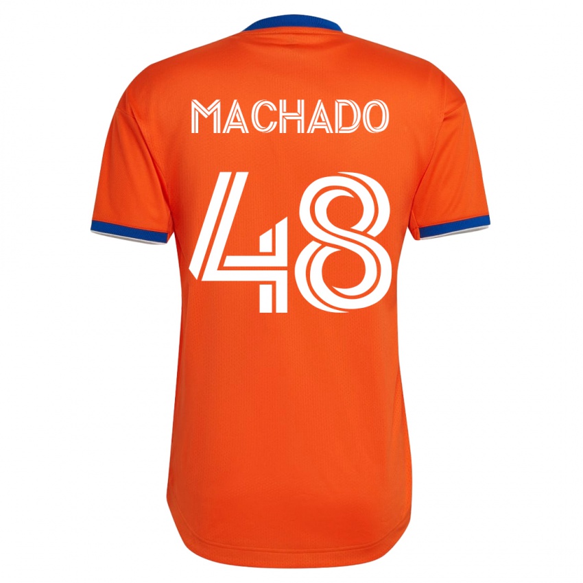 Dzieci Juan Machado #48 Biały Wyjazdowa Koszulka 2023/24 Koszulki Klubowe