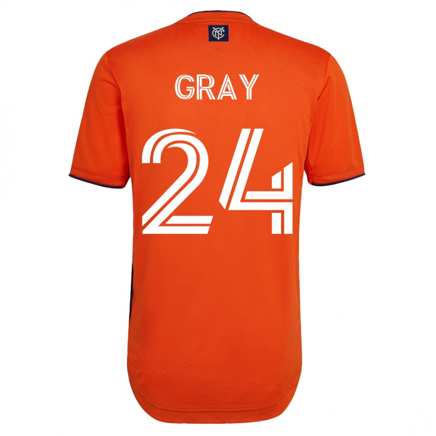Dzieci Tayvon Gray #24 Czarny Wyjazdowa Koszulka 2023/24 Koszulki Klubowe