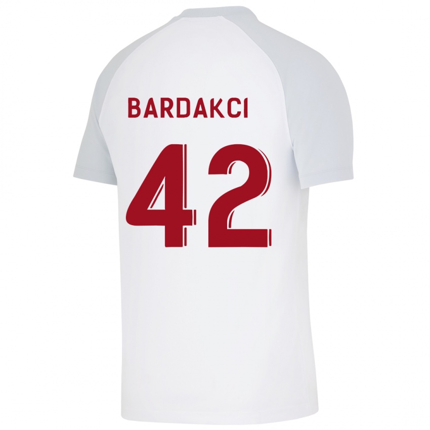 Dzieci Abdülkerim Bardakcı #42 Biały Wyjazdowa Koszulka 2023/24 Koszulki Klubowe