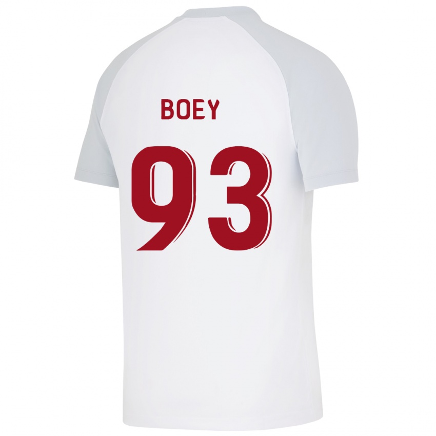 Dzieci Sacha Boey #93 Biały Wyjazdowa Koszulka 2023/24 Koszulki Klubowe