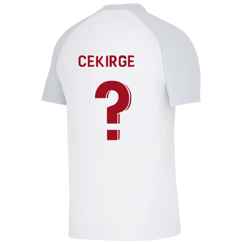 Dzieci Yasin Cekirge #0 Biały Wyjazdowa Koszulka 2023/24 Koszulki Klubowe