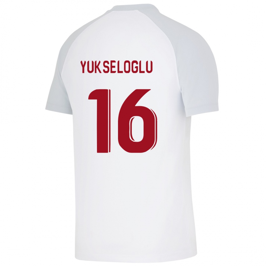 Dzieci Ayaz Yükseloğlu #16 Biały Wyjazdowa Koszulka 2023/24 Koszulki Klubowe