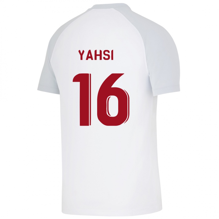 Dzieci Ismail Yahsi #16 Biały Wyjazdowa Koszulka 2023/24 Koszulki Klubowe