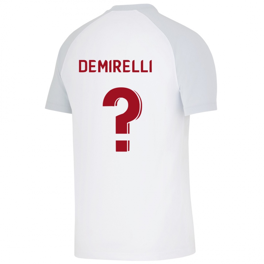 Dzieci Ahmet Demirelli #0 Biały Wyjazdowa Koszulka 2023/24 Koszulki Klubowe