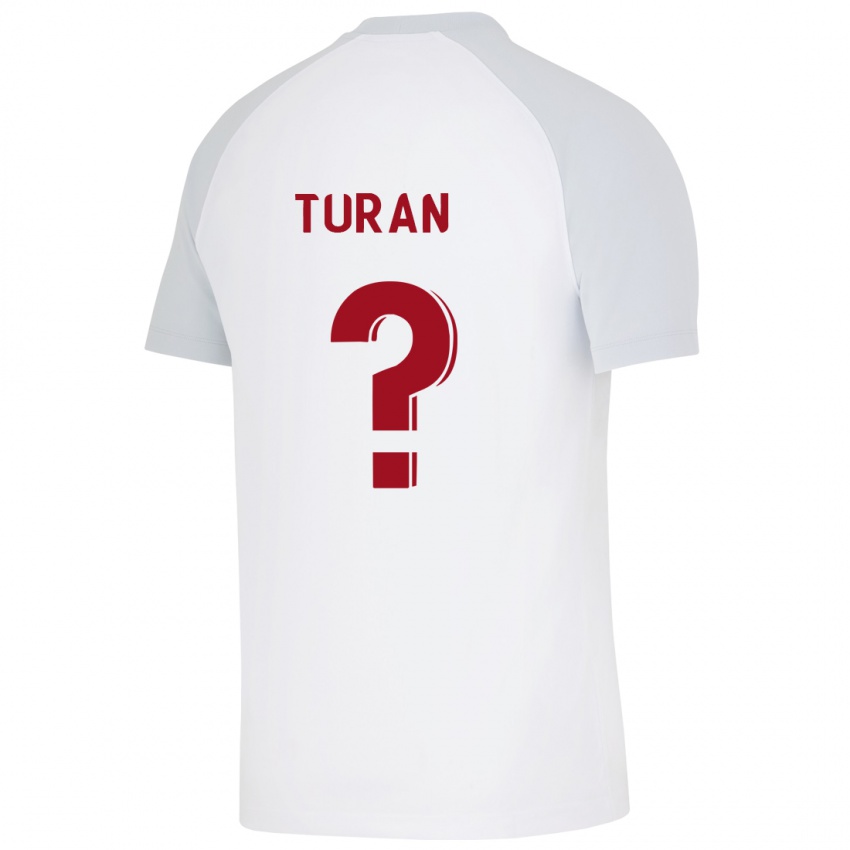 Dzieci Hasan Turan #0 Biały Wyjazdowa Koszulka 2023/24 Koszulki Klubowe