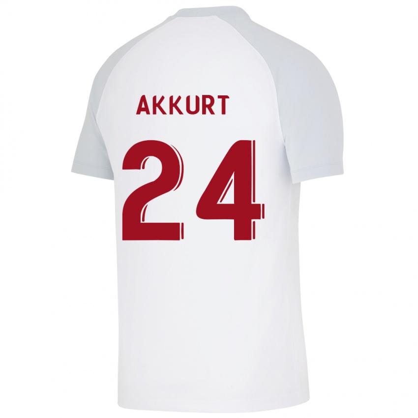 Dzieci Arzu Akkurt #24 Biały Wyjazdowa Koszulka 2023/24 Koszulki Klubowe