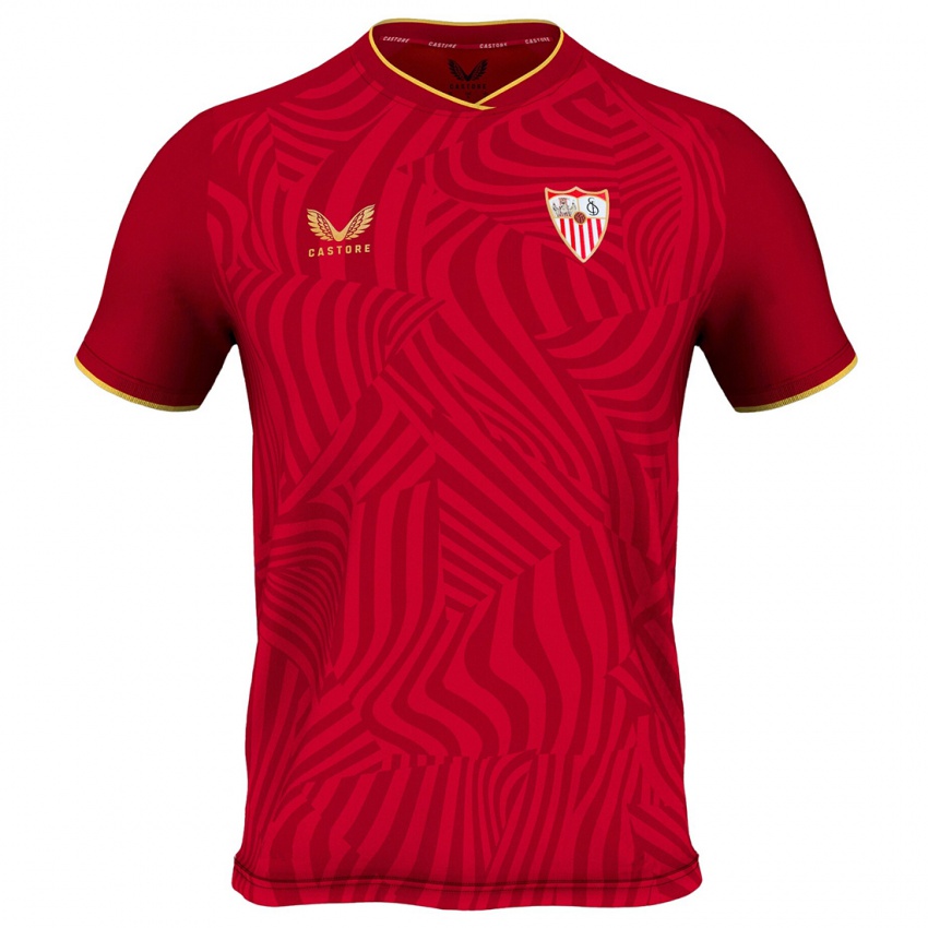 Dzieci Carlos Colomer #18 Czerwony Wyjazdowa Koszulka 2023/24 Koszulki Klubowe