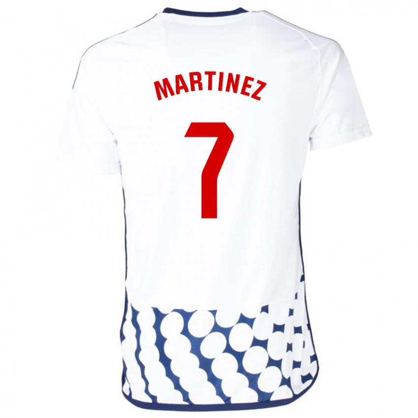 Dzieci Gabri Martínez #7 Biały Wyjazdowa Koszulka 2023/24 Koszulki Klubowe