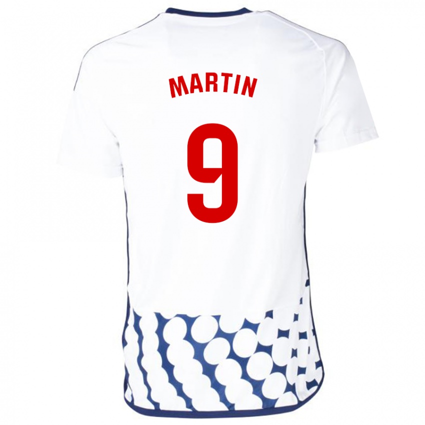 Dzieci Carlos Martin #9 Biały Wyjazdowa Koszulka 2023/24 Koszulki Klubowe