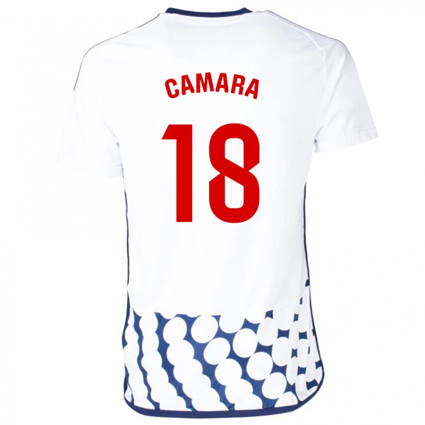 Dzieci Aaron Cámara #18 Biały Wyjazdowa Koszulka 2023/24 Koszulki Klubowe