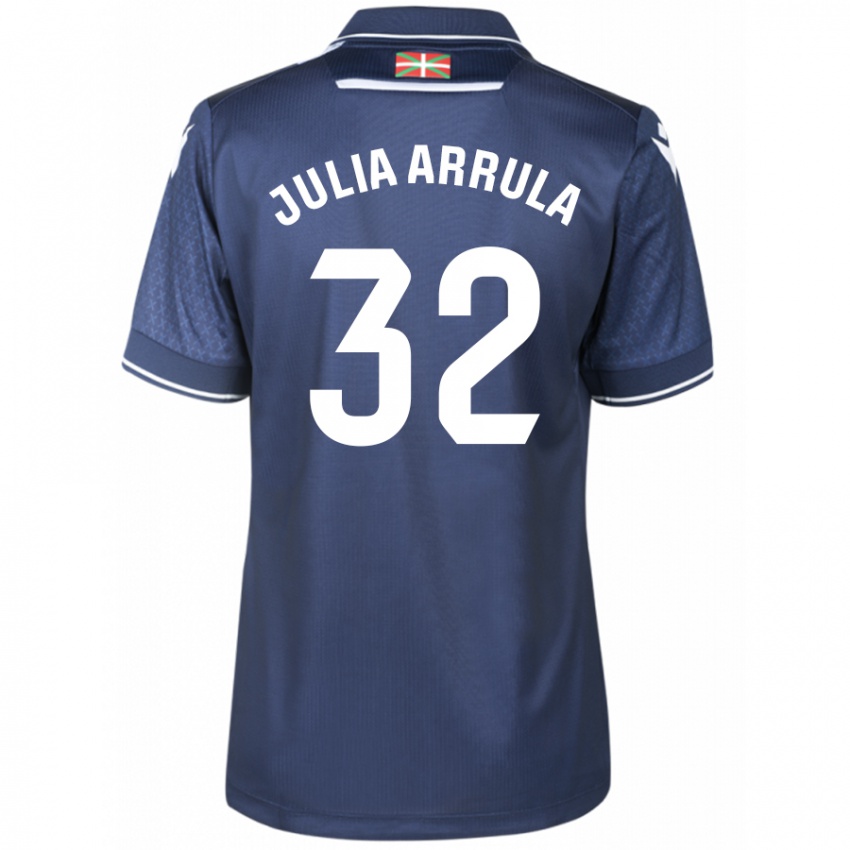 Dzieci Julia Arrula #32 Marynarka Wojenna Wyjazdowa Koszulka 2023/24 Koszulki Klubowe