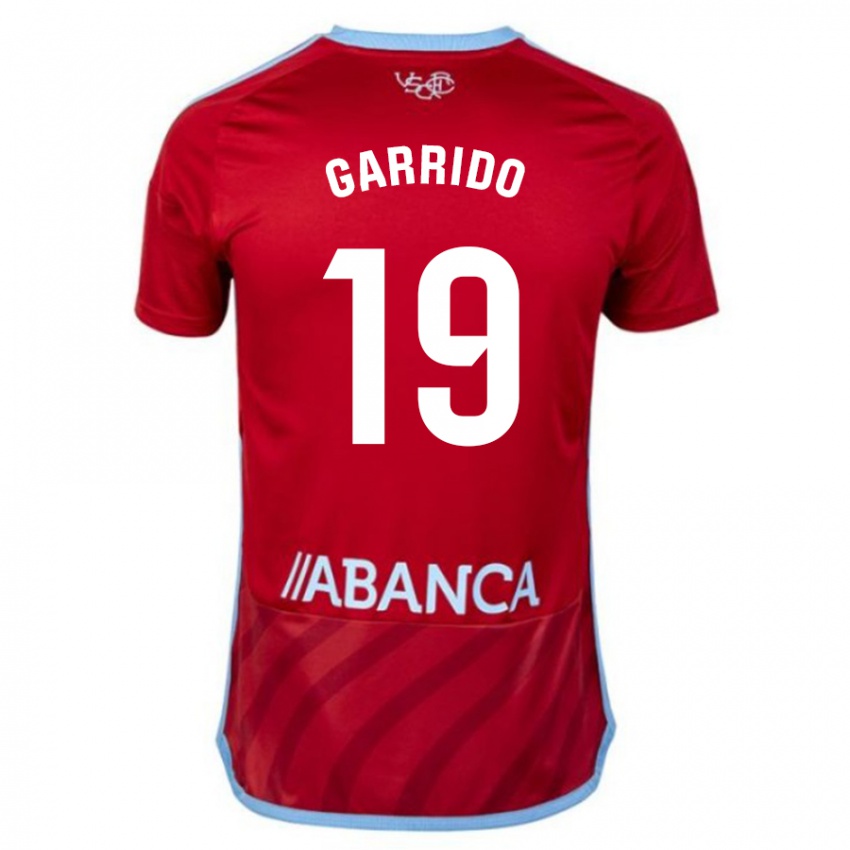 Dzieci Manu Garrido #19 Czerwony Wyjazdowa Koszulka 2023/24 Koszulki Klubowe