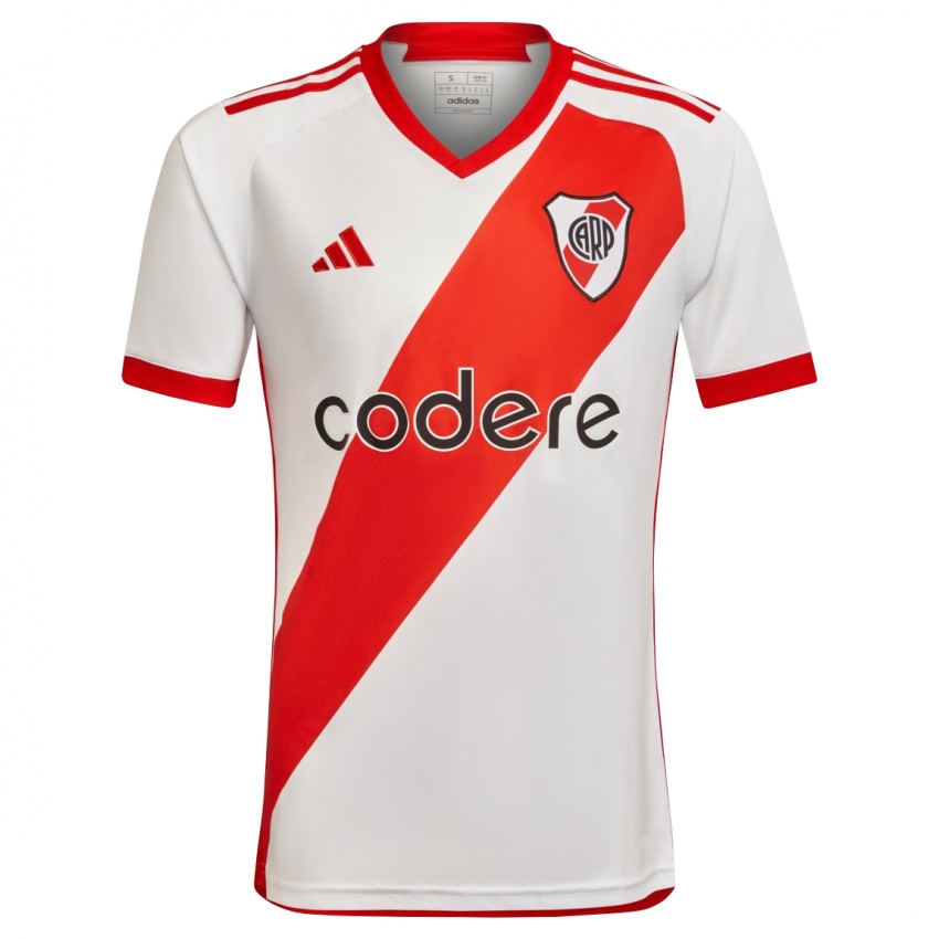 Męski María Carolina Birizamberri Rivero #10 Biało - Czerwony Domowa Koszulka 2023/24 Koszulki Klubowe