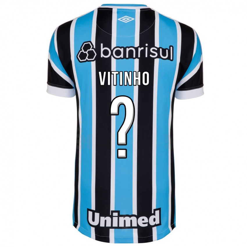 Męski Vitinho #0 Niebieski Domowa Koszulka 2023/24 Koszulki Klubowe