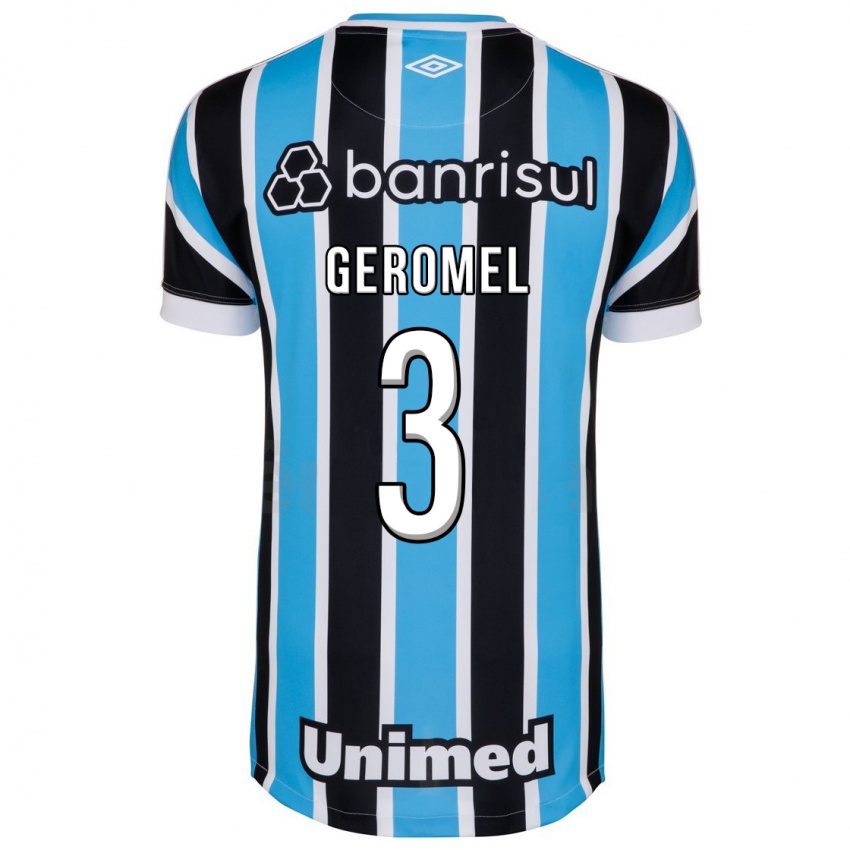 Męski Pedro Geromel #3 Niebieski Domowa Koszulka 2023/24 Koszulki Klubowe