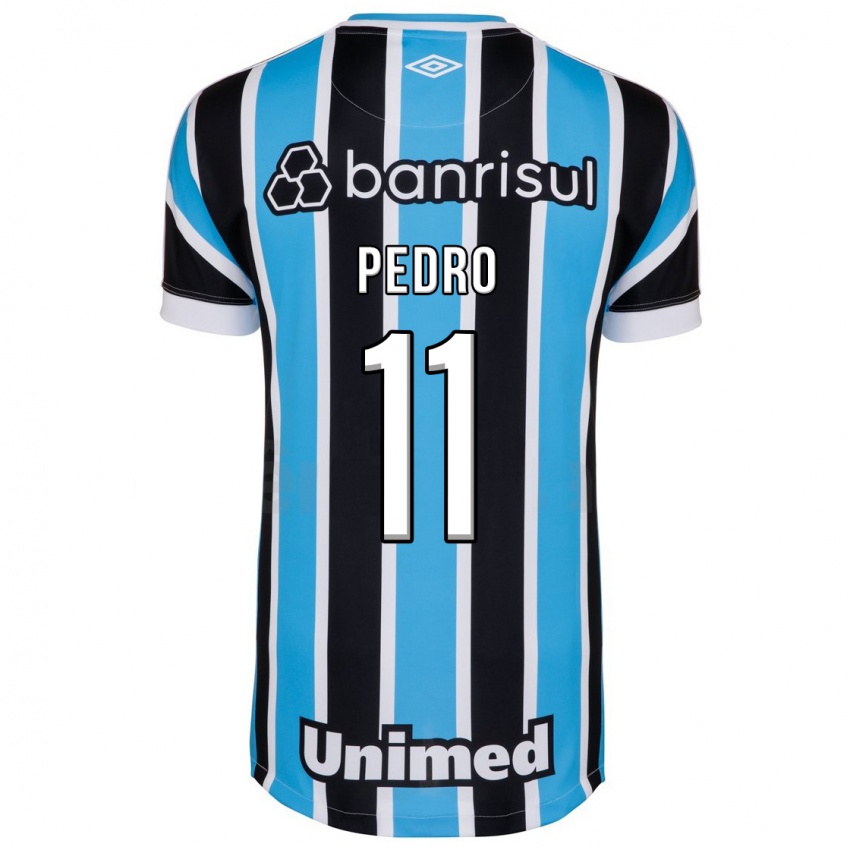 Męski João Pedro #11 Niebieski Domowa Koszulka 2023/24 Koszulki Klubowe