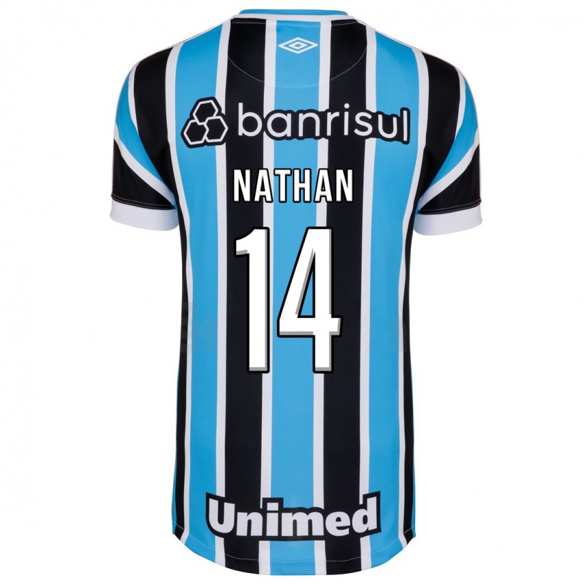 Męski Nathan #14 Niebieski Domowa Koszulka 2023/24 Koszulki Klubowe