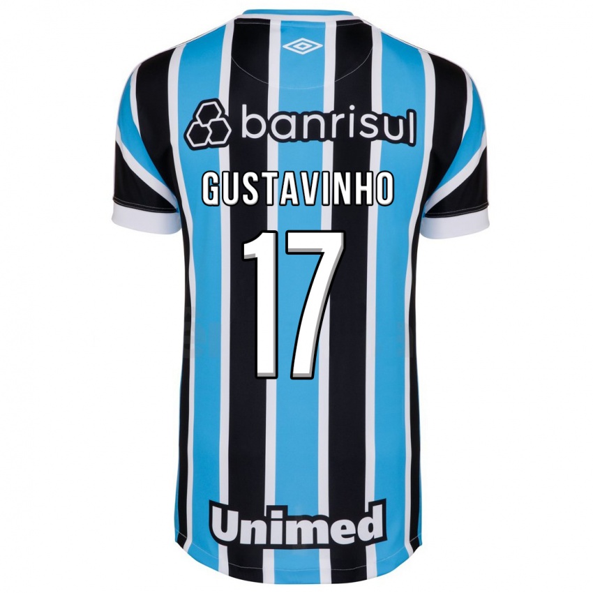 Męski Gustavinho #17 Niebieski Domowa Koszulka 2023/24 Koszulki Klubowe