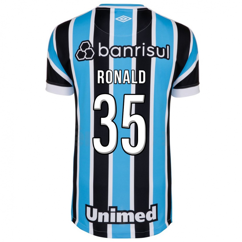 Męski Ronald #35 Niebieski Domowa Koszulka 2023/24 Koszulki Klubowe