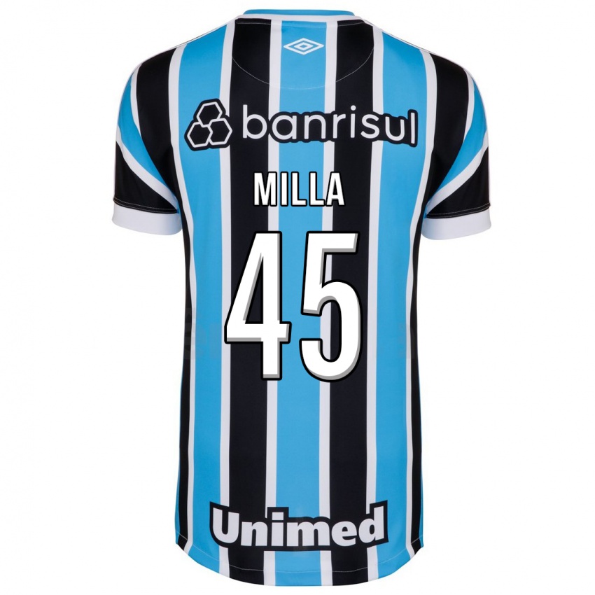 Męski Lucas Milla #45 Niebieski Domowa Koszulka 2023/24 Koszulki Klubowe
