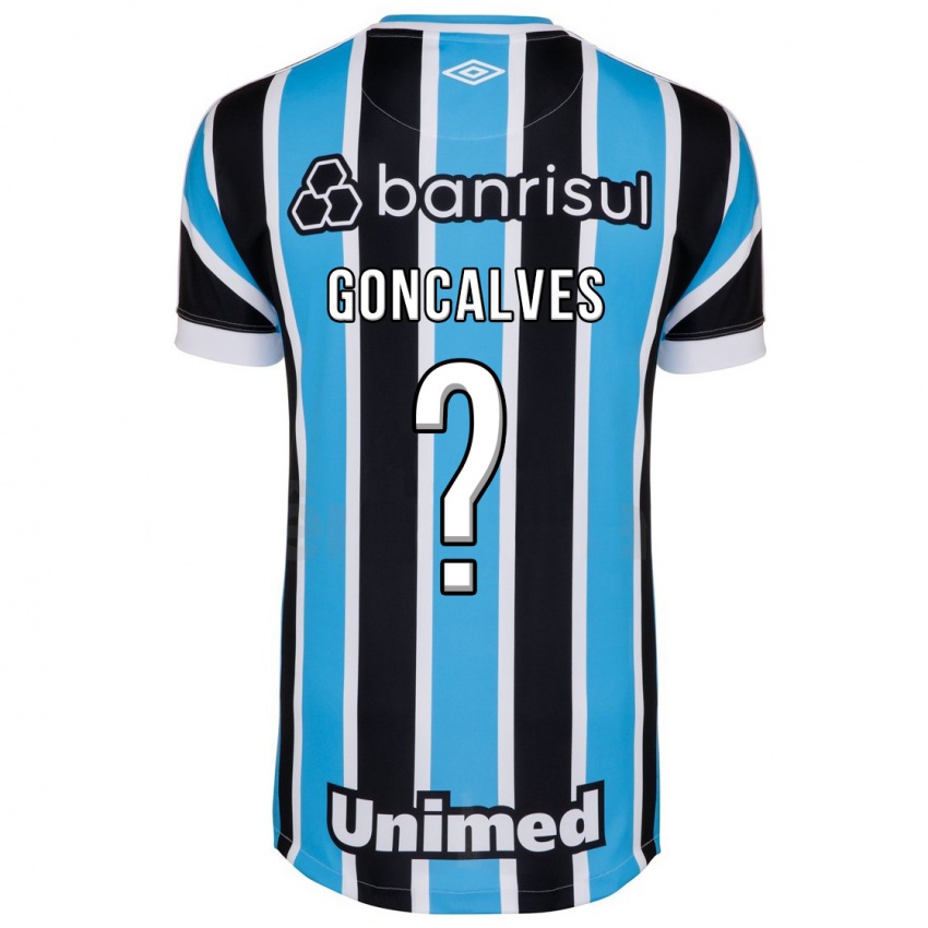 Męski Matheus Gonçalves #0 Niebieski Domowa Koszulka 2023/24 Koszulki Klubowe