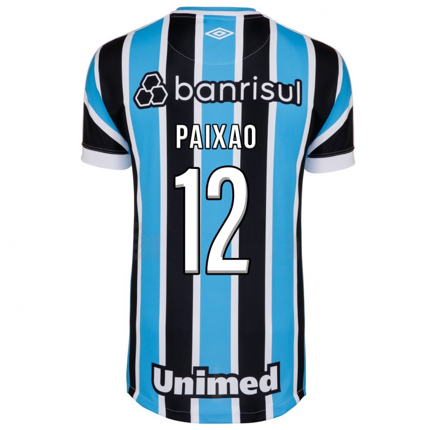 Męski Iasmin Paixão #12 Niebieski Domowa Koszulka 2023/24 Koszulki Klubowe