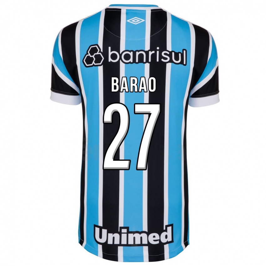 Męski Dani Barão #27 Niebieski Domowa Koszulka 2023/24 Koszulki Klubowe