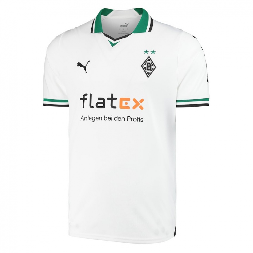 Męski Adonis Milaj #0 Biały Zielony Domowa Koszulka 2023/24 Koszulki Klubowe