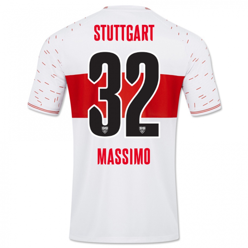 Męski Roberto Massimo #32 Biały Domowa Koszulka 2023/24 Koszulki Klubowe