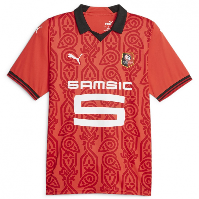 Męski Arsène Do Marcolino #0 Czerwony Domowa Koszulka 2023/24 Koszulki Klubowe