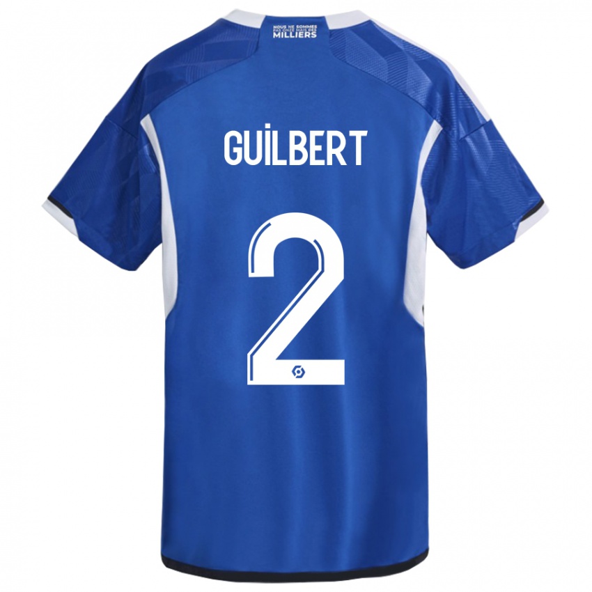Męski Frederic Guilbert #2 Niebieski Domowa Koszulka 2023/24 Koszulki Klubowe