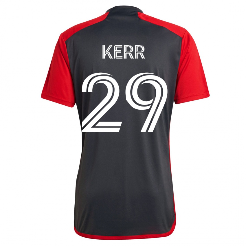Męski Deandre Kerr #29 Szary Domowa Koszulka 2023/24 Koszulki Klubowe