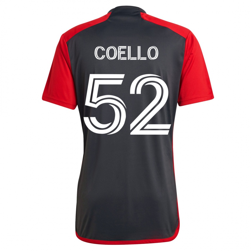 Męski Alonso Coello #52 Szary Domowa Koszulka 2023/24 Koszulki Klubowe