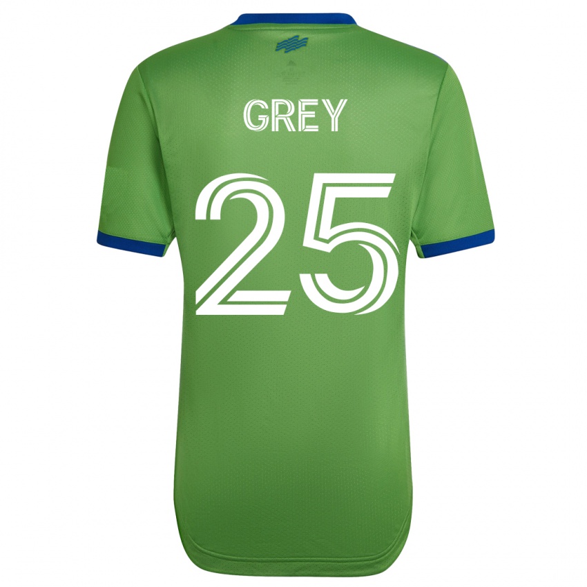 Męski Mireya Grey #25 Zielony Domowa Koszulka 2023/24 Koszulki Klubowe