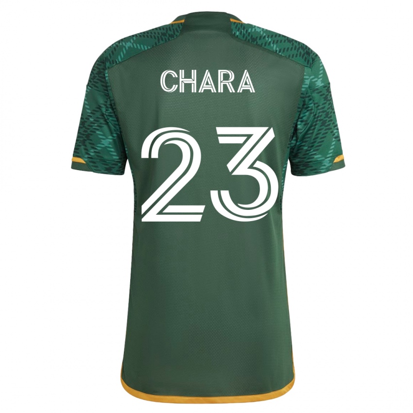 Męski Yimmi Chará #23 Zielony Domowa Koszulka 2023/24 Koszulki Klubowe