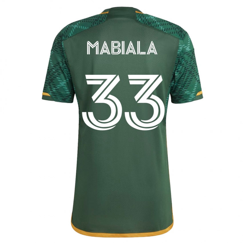 Męski Larrys Mabiala #33 Zielony Domowa Koszulka 2023/24 Koszulki Klubowe
