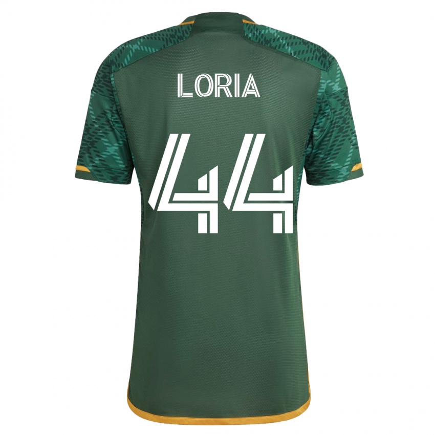 Męski Marvin Loría #44 Zielony Domowa Koszulka 2023/24 Koszulki Klubowe