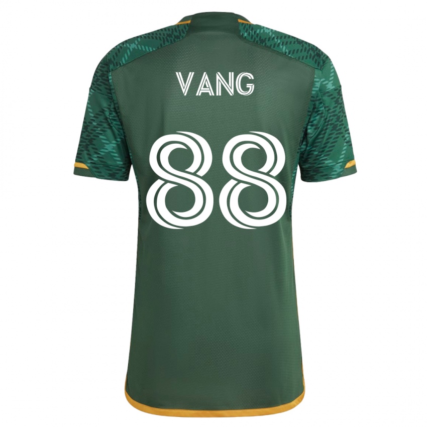 Męski Michael Vang #88 Zielony Domowa Koszulka 2023/24 Koszulki Klubowe