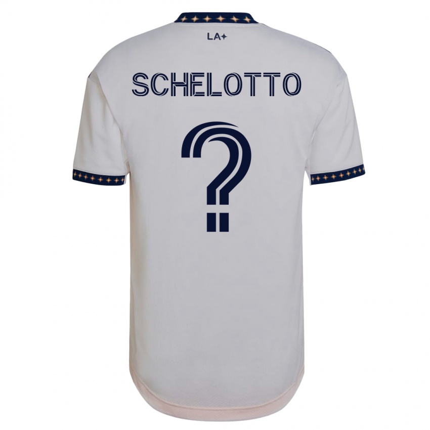 Męski Nicolas Barros Schelotto #0 Biały Domowa Koszulka 2023/24 Koszulki Klubowe