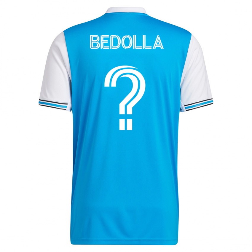 Męski Brando Bedolla #0 Niebieski Domowa Koszulka 2023/24 Koszulki Klubowe