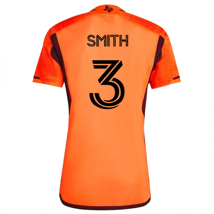 Męski Brad Smith #3 Pomarańczowy Domowa Koszulka 2023/24 Koszulki Klubowe
