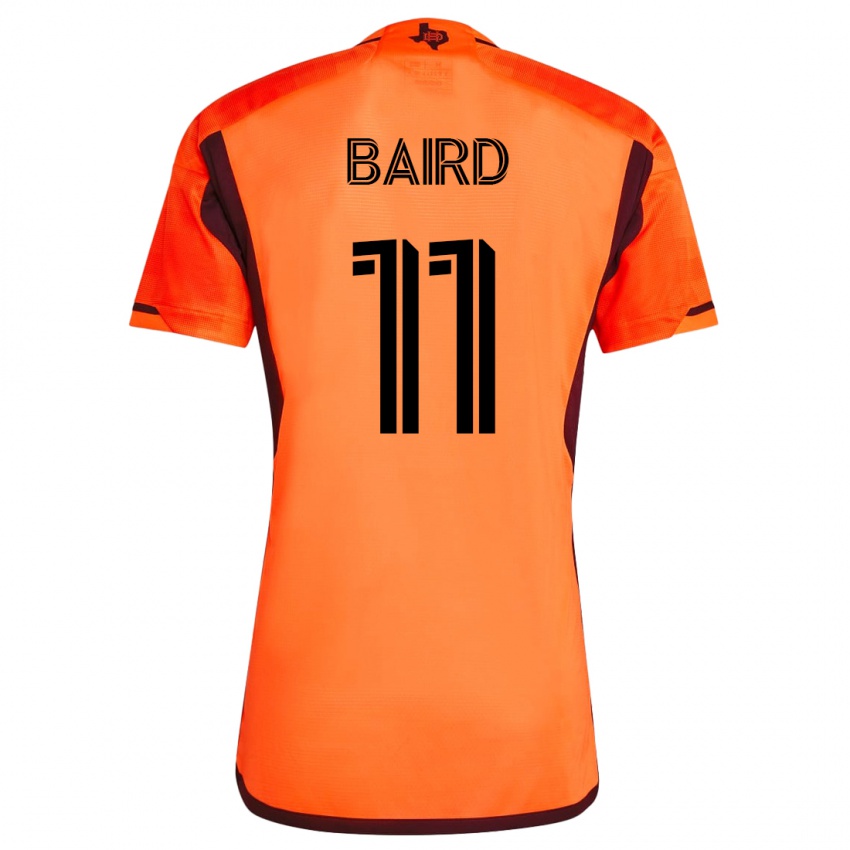Męski Corey Baird #11 Pomarańczowy Domowa Koszulka 2023/24 Koszulki Klubowe