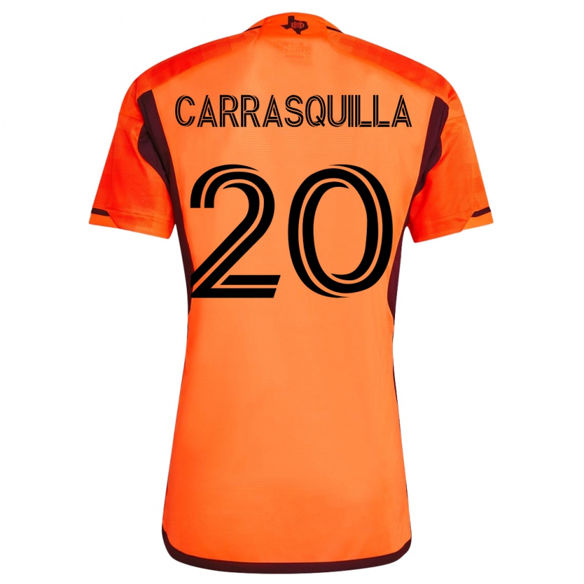 Męski Adalberto Carrasquilla #20 Pomarańczowy Domowa Koszulka 2023/24 Koszulki Klubowe