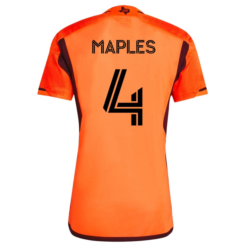 Męski Talen Maples #4 Pomarańczowy Domowa Koszulka 2023/24 Koszulki Klubowe