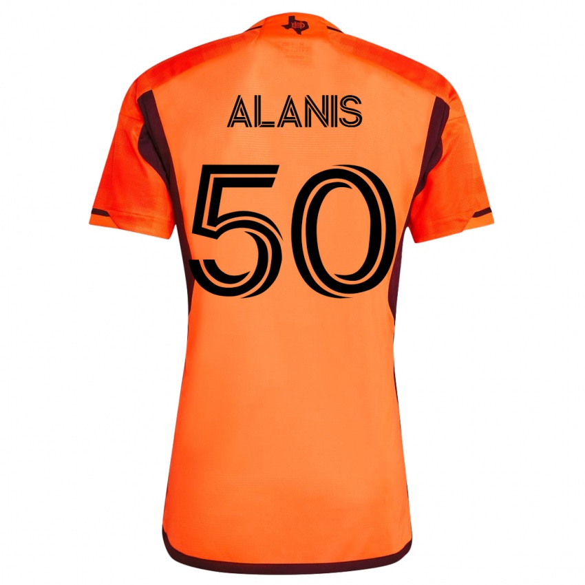 Męski Brian Alanis #50 Pomarańczowy Domowa Koszulka 2023/24 Koszulki Klubowe
