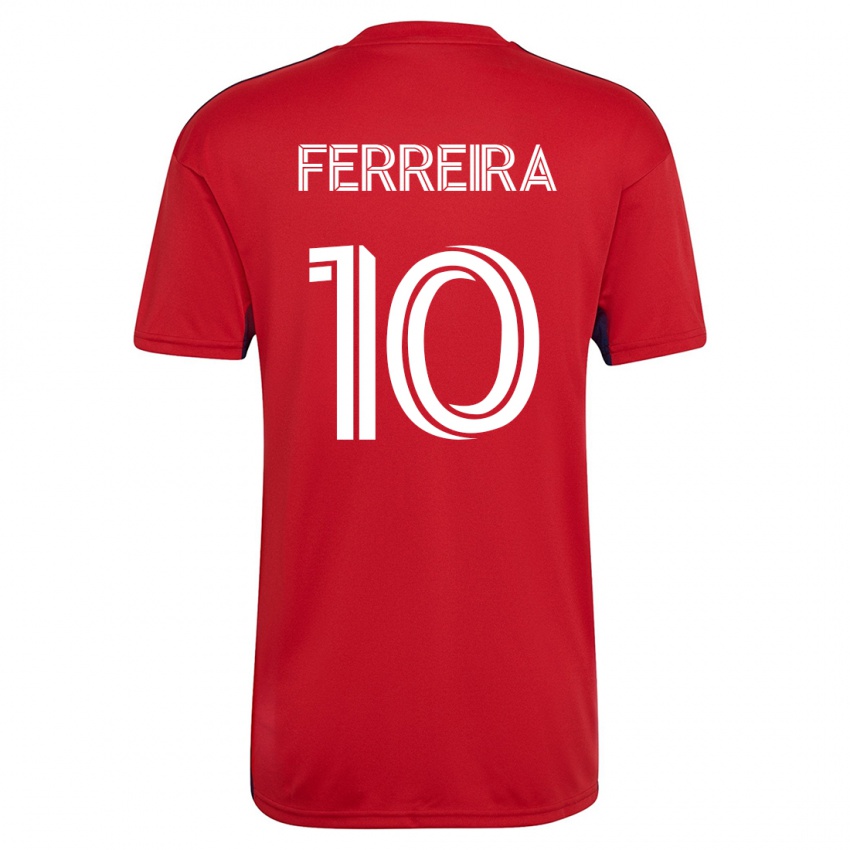 Męski Jesús Ferreira #10 Czerwony Domowa Koszulka 2023/24 Koszulki Klubowe