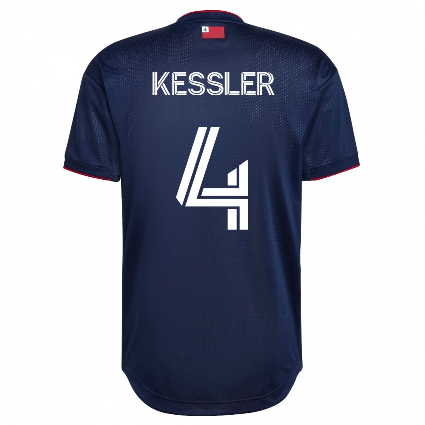 Męski Henry Kessler #4 Marynarka Wojenna Domowa Koszulka 2023/24 Koszulki Klubowe